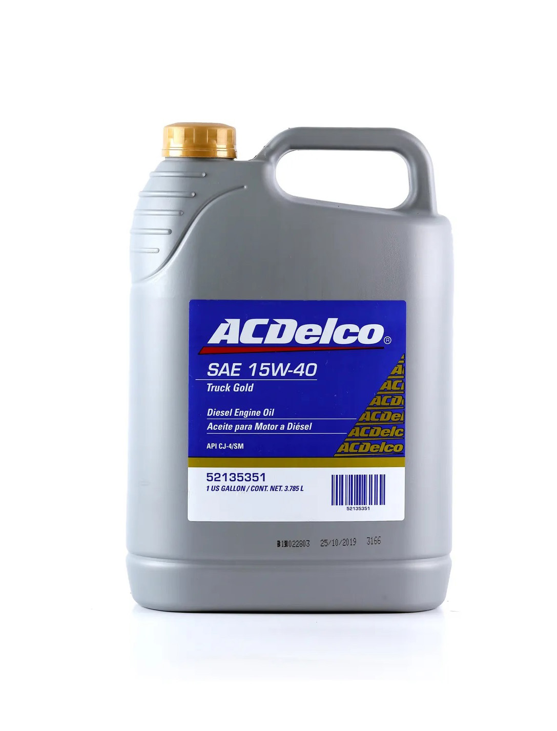 Aceite AC DELCO 15W40 MOTORES DIESEL, API CJ-4 (Galón)